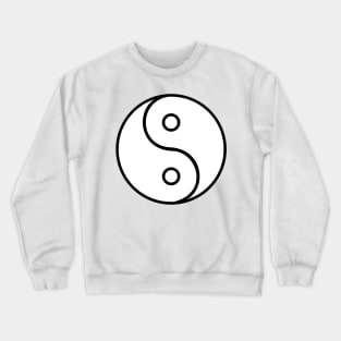 Imbalanced Yin-Yang Symbol Crewneck Sweatshirt